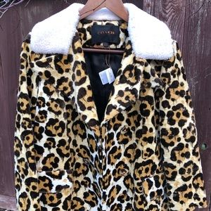 Coach Women's Leopard Jacket Coat.